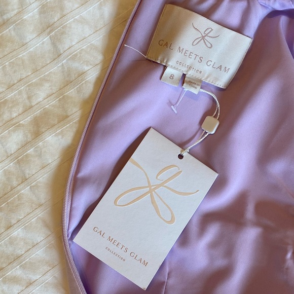 Gal Meets Glam Emma Dress in Lilac Size 8 New with Tags - Picture 12 of 14